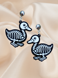 Halloween Quack from the Dead Duck Skeleton Dangle