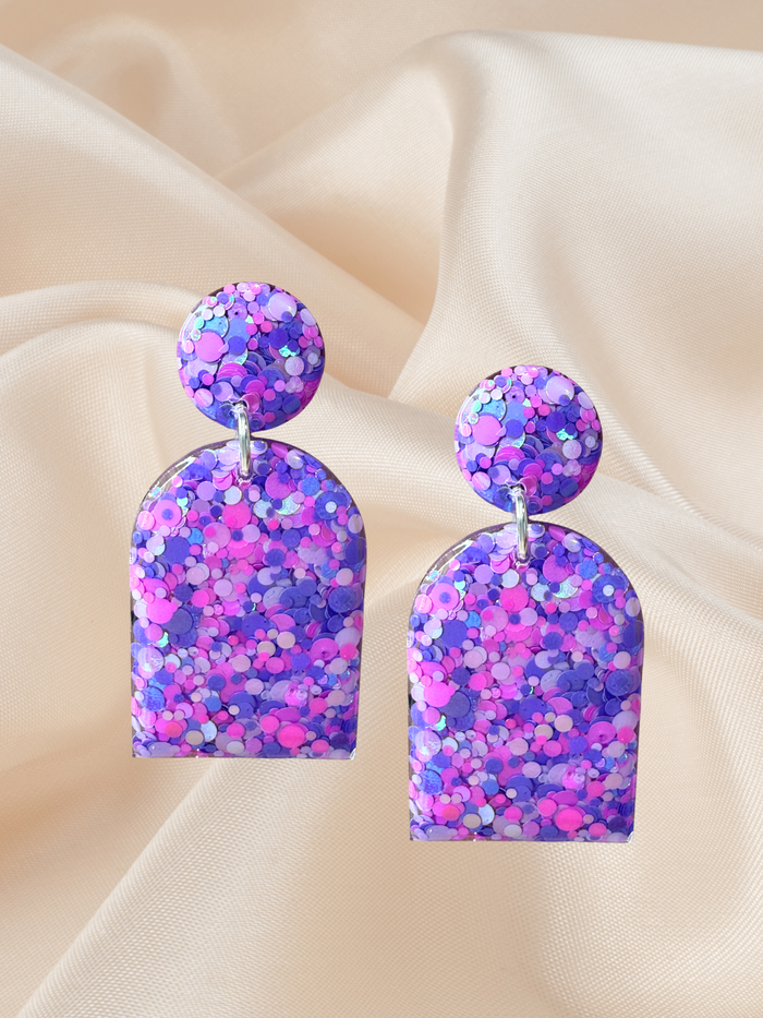 Long Arch Dangle Violet Dreams