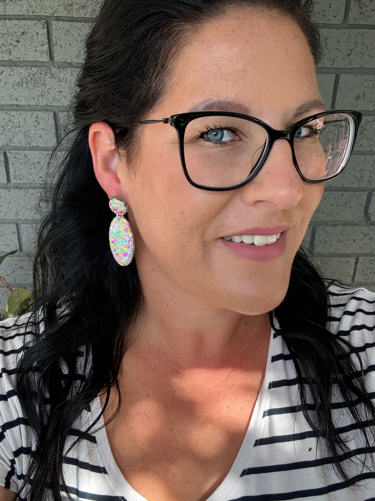 Long Oval Dangle Pastel Parade