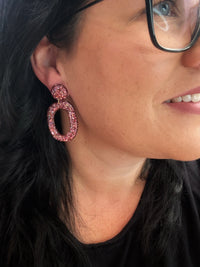 Large Organic Hoop Plum Blush