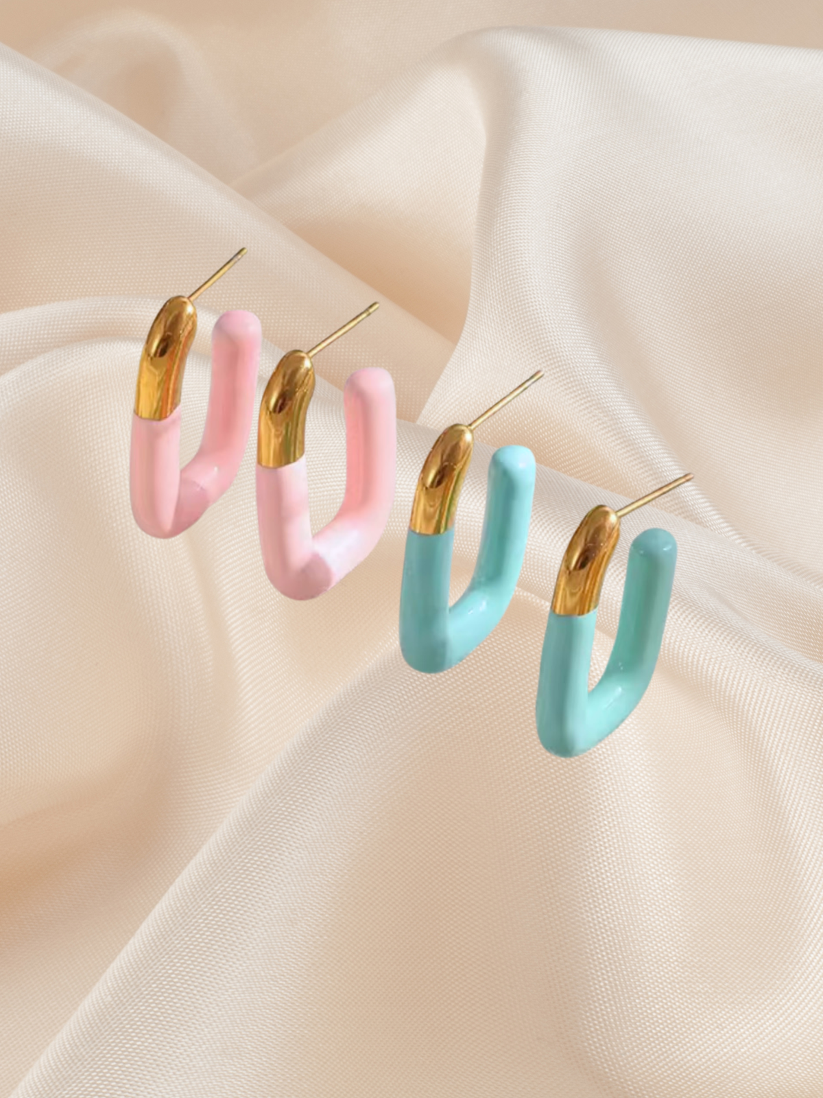 Organic U-Hoop Dangles