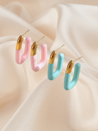 Organic U-Hoop Dangles