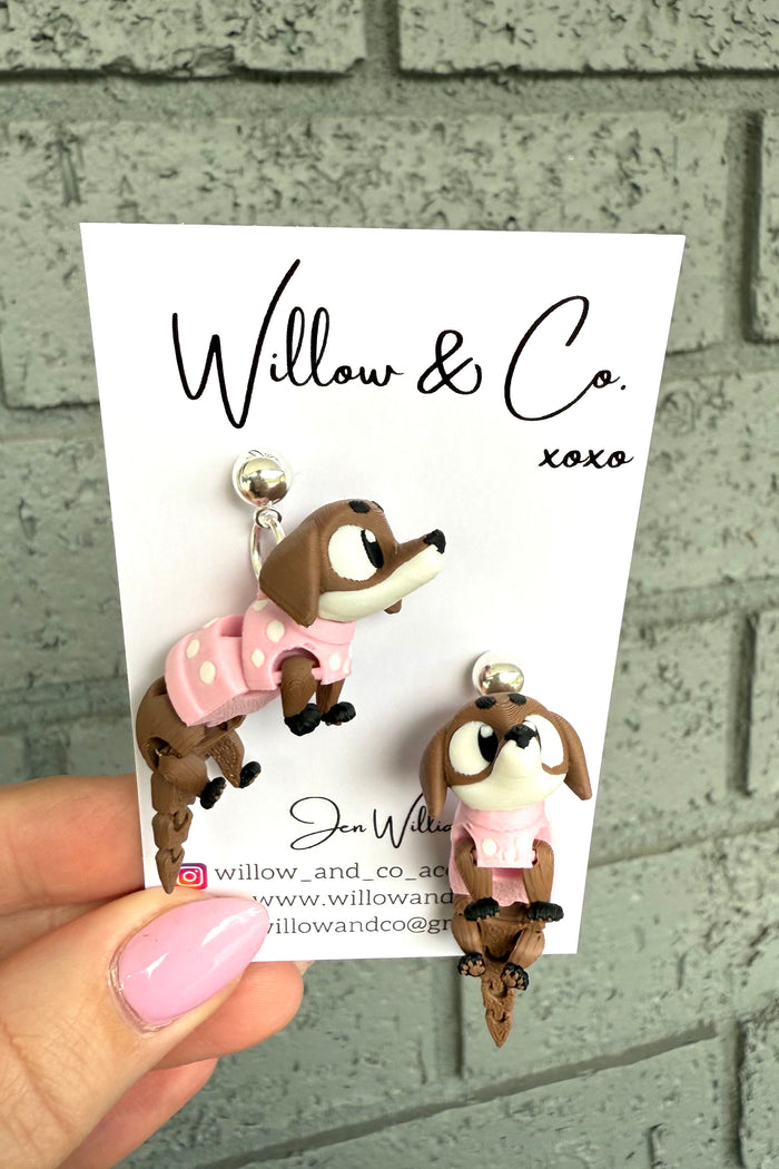 3D Dachshund Dangle