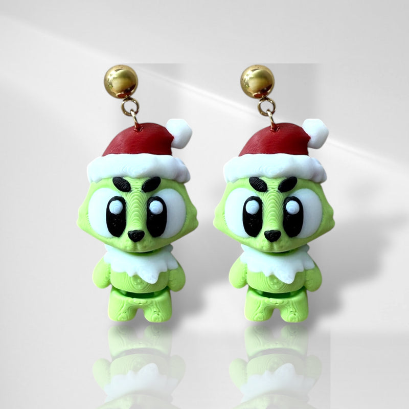 3D Grinch Dangles