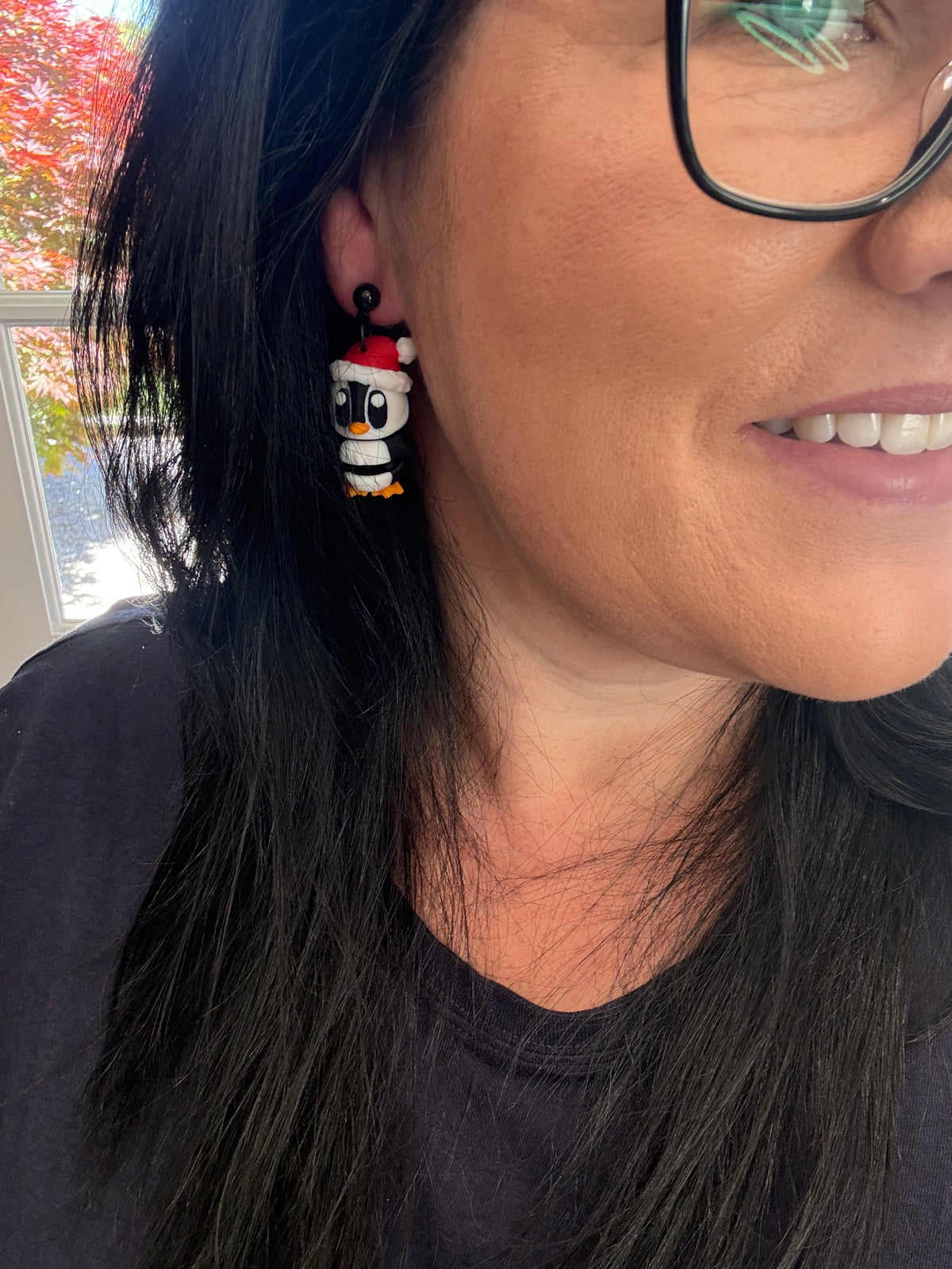 3D Festive Penguin Dangles