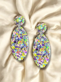 LARGE Oval Dangle Rainbow Paddle Pop