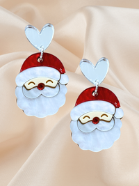 Happy Santa acrylic dangles