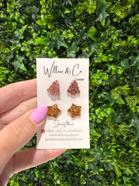 Christmas Duo Stud Pack Gold