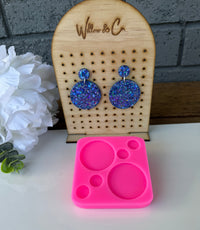 SILICONE MOULD XL ROUND DANGLE