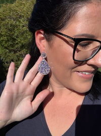 ✨ Icy Opal + Sterling Sparkle Dangle Duo – Now with BONUS Mini Studs