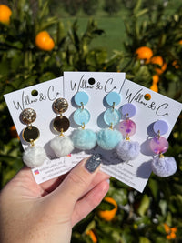 Large Bluebell Cloud Drop Dangle