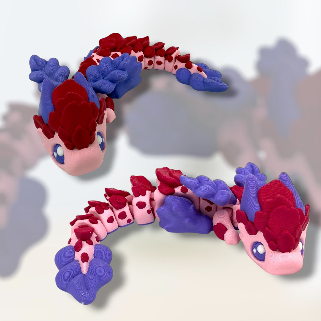 3D Floral Dragon Fidget Pal