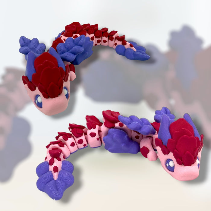 3D Floral Dragon Fidget Pal