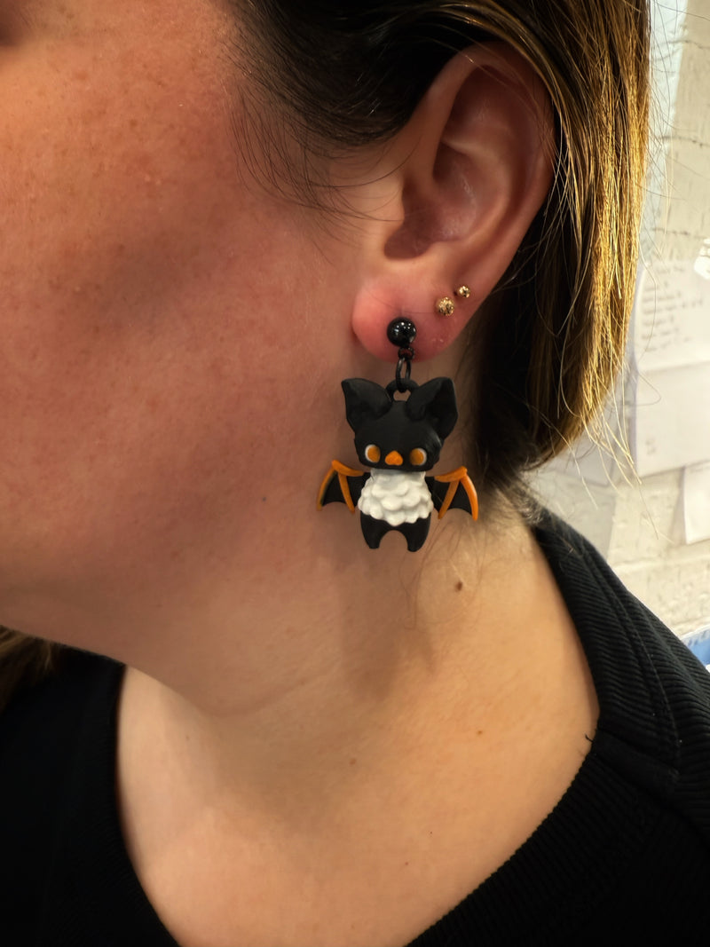 3D Bat Dangles Tangerine