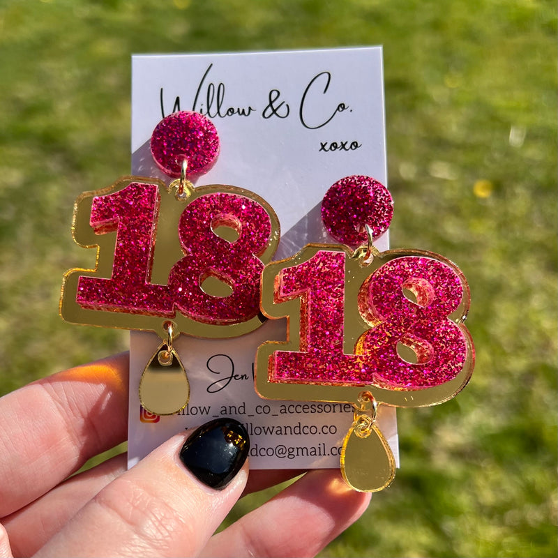 18 XL Birthday Dangles