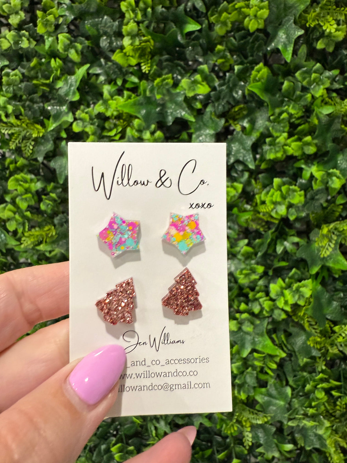 Christmas Duo Stud Pack Merry Pastel