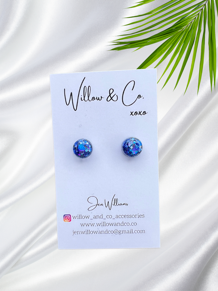 MINI Studs Deep Blue