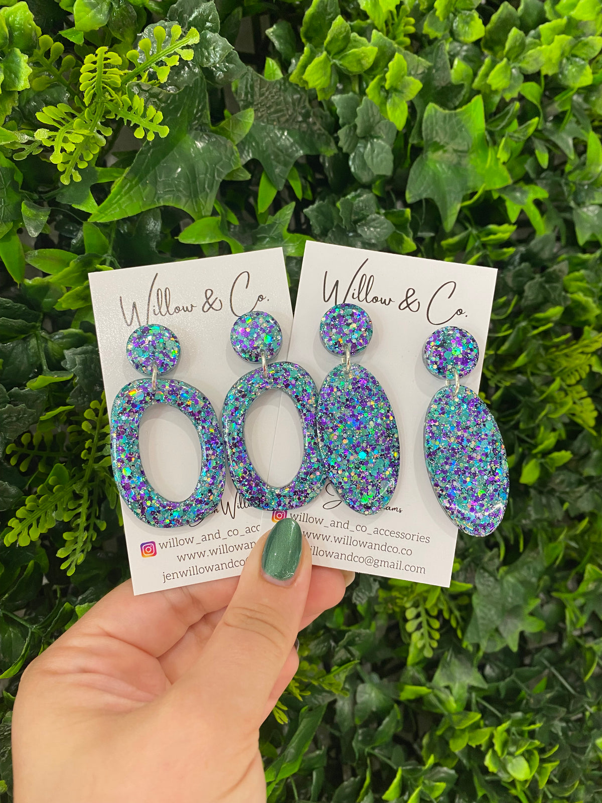 LARGE Organic Hoop Mystical Mermaid