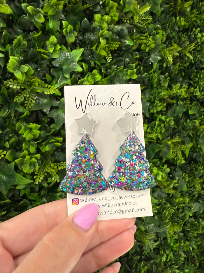 Large Christmas Tree Dangle Sparkle Season