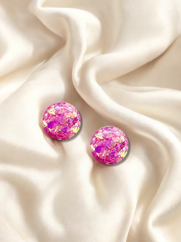 1.5cm Studs Barbie Pink