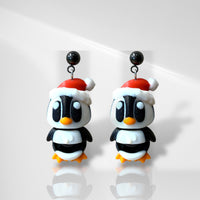 3D Festive Penguin Dangles