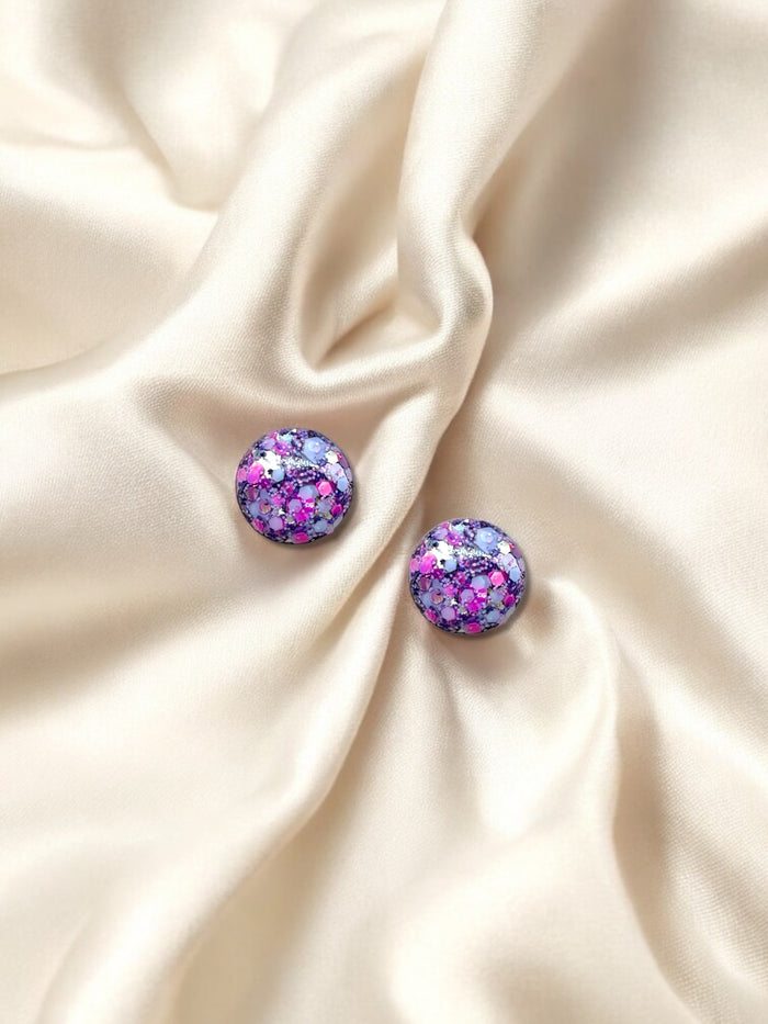 MINI Studs Pink Purple