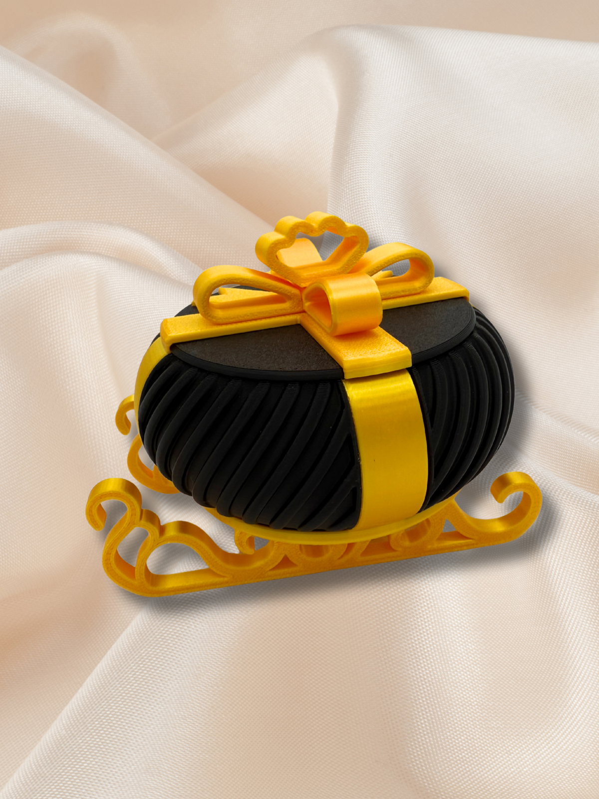 Christmas Gift Trinket Box with Sleigh Base