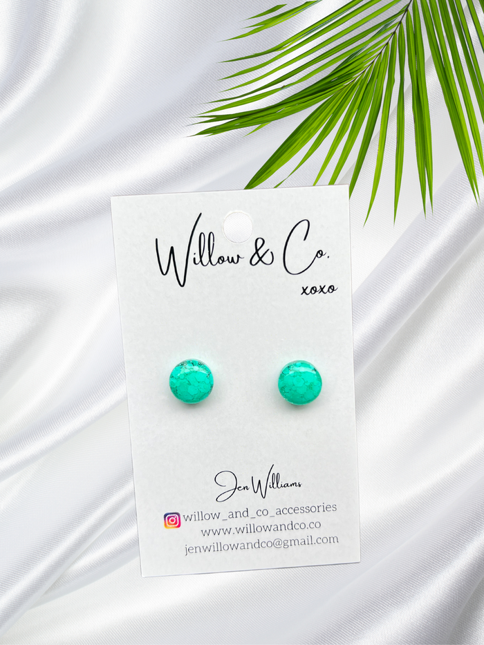 MINI Studs Crisp Green