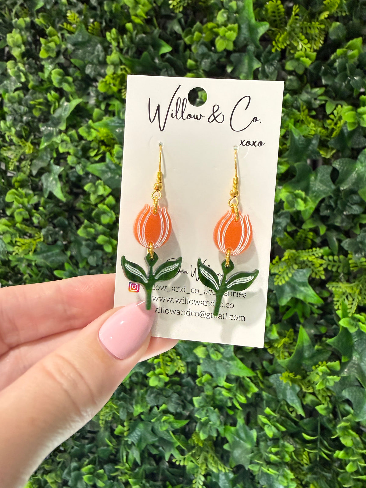 Tulip Dangle Orange