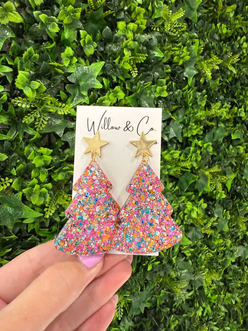 XL Christmas Tree Dangle Merry Bright