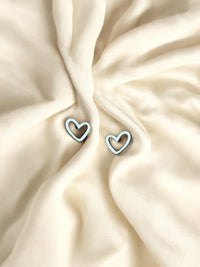 Frame Heart mini Stud Silver