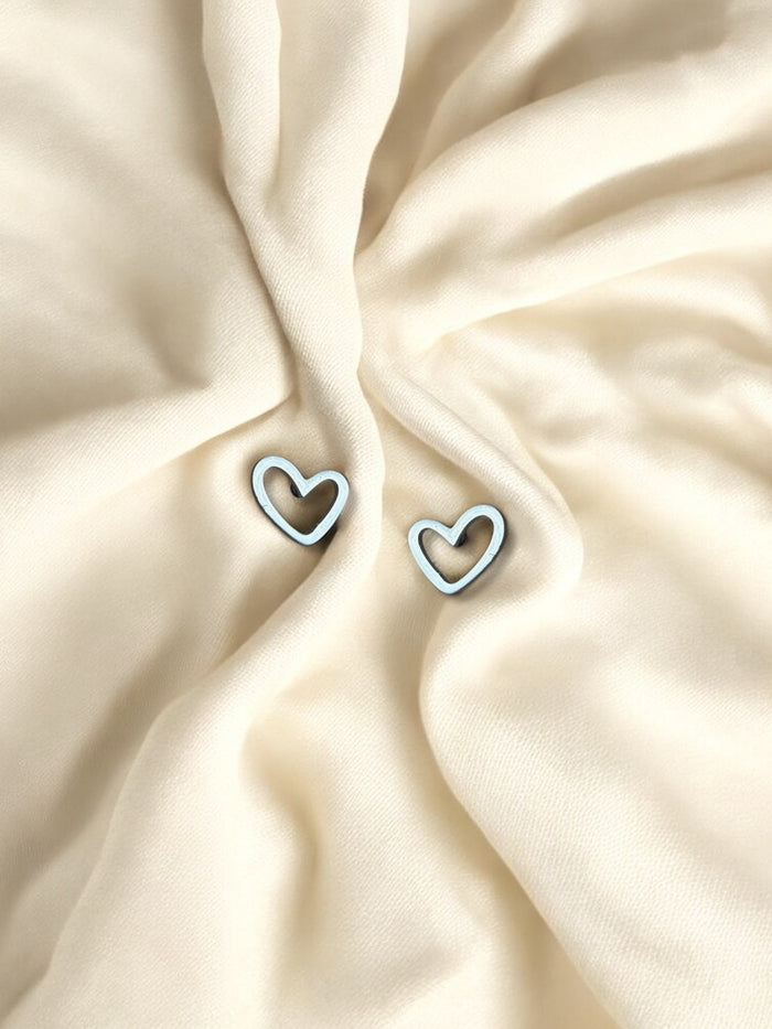 Frame Heart mini Stud Silver