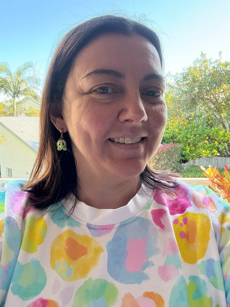 3D Turtle Dangle Earrings