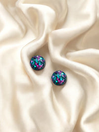 MINI Stud Teal & Pink