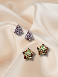 Christmas Duo Stud Pack Gold