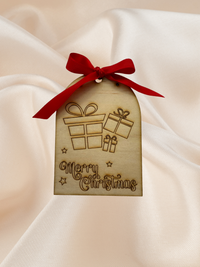 Gift Tag Wooden Large