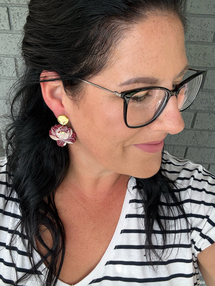 MIDI Peony Flower Dangle
