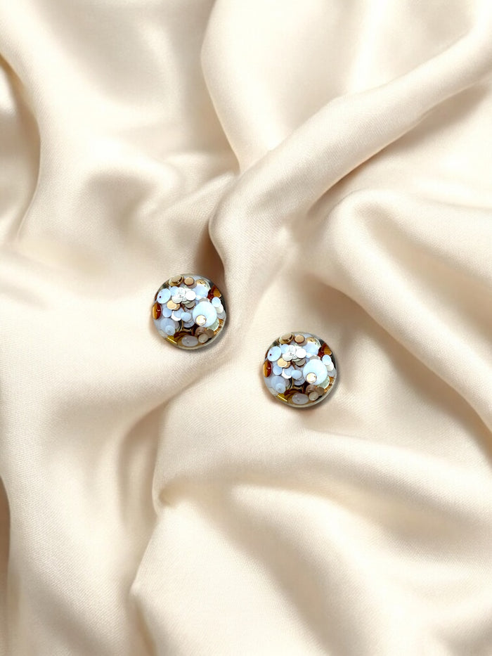 MINI Studs Luxe Snow Leopard