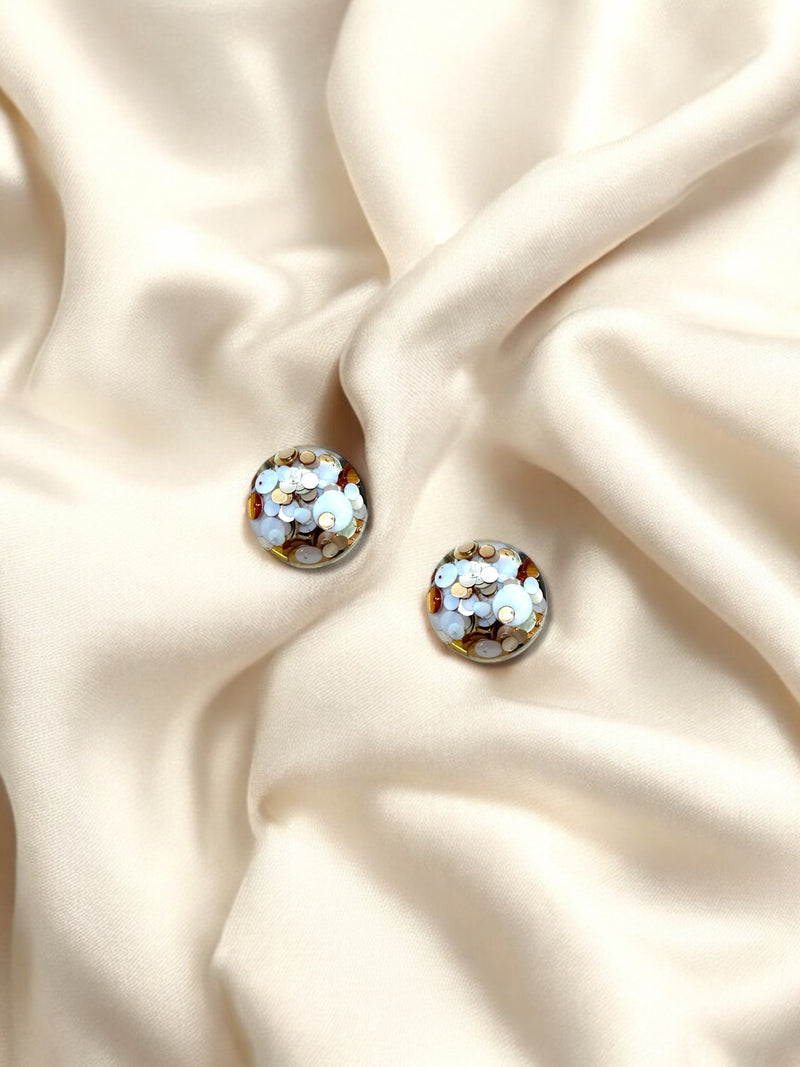 MINI Studs Luxe Snow Leopard