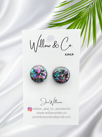 1.5cm Studs Moonlight Mirage