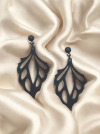 Large Geo Dangle Black