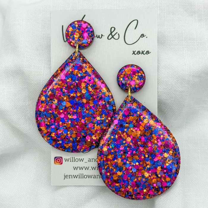 XXL Teardrop Dangle Autumn Glow