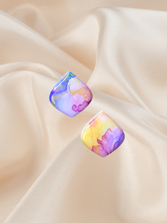 1.8 Teardrop Stud Watercolour Wonderland