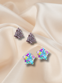 Christmas Duo Stud Pack Merry Pastel
