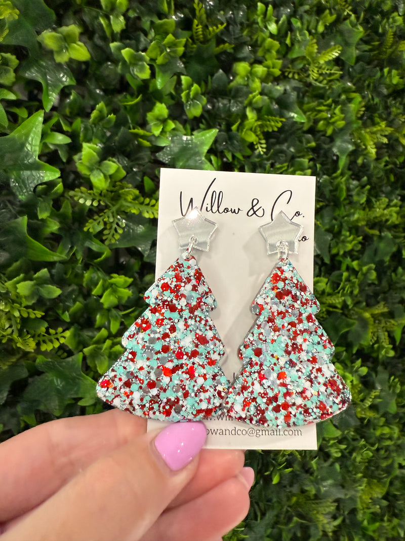 XL Christmas Tree Dangle Peppermint Pop