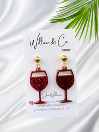 Wine Dangles Red