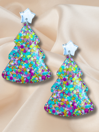 XL Christmas Tree Dangle Merry Pastel