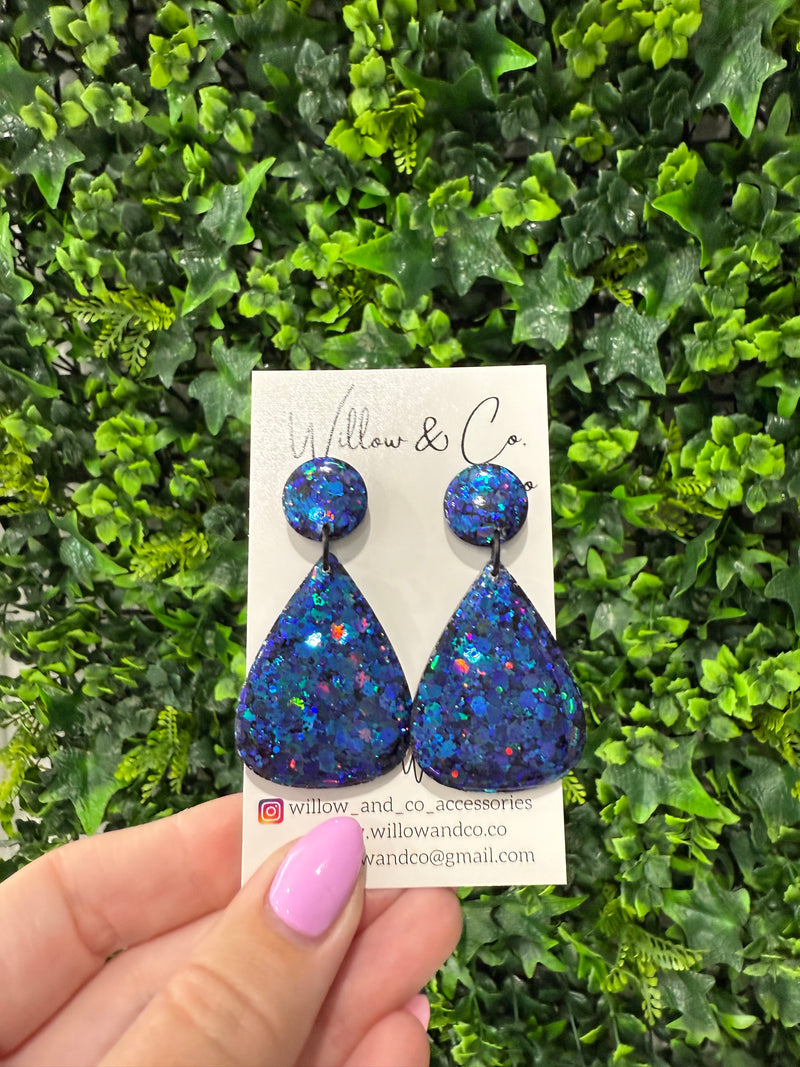 MIDI Teardrop Dangle Sapphire