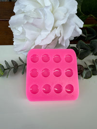SILICONE MOULD DOMED STUD EARRING