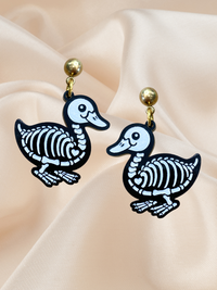 Halloween Quack from the Dead Duck Skeleton Dangle